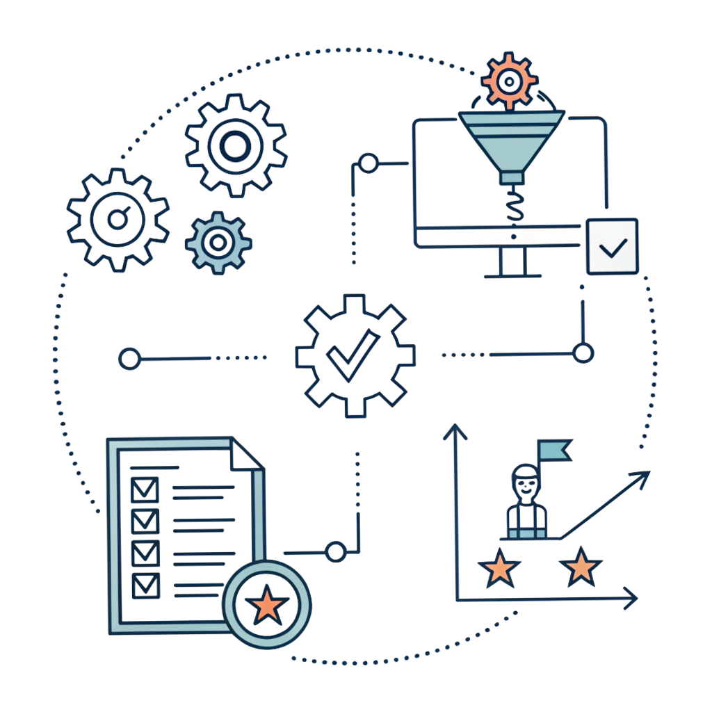 Step-by-step custom software development process followed by GenifySoft team