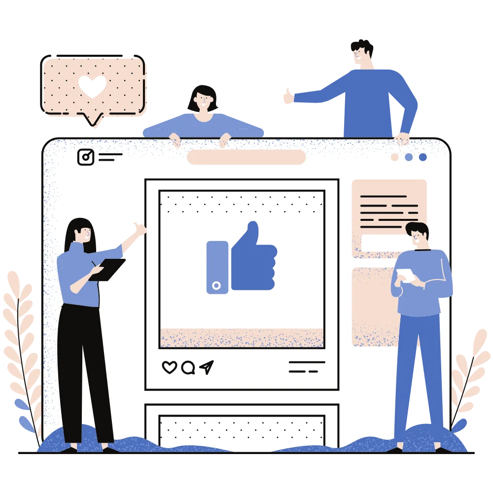 Marketing team designing personalized email marketing campaigns