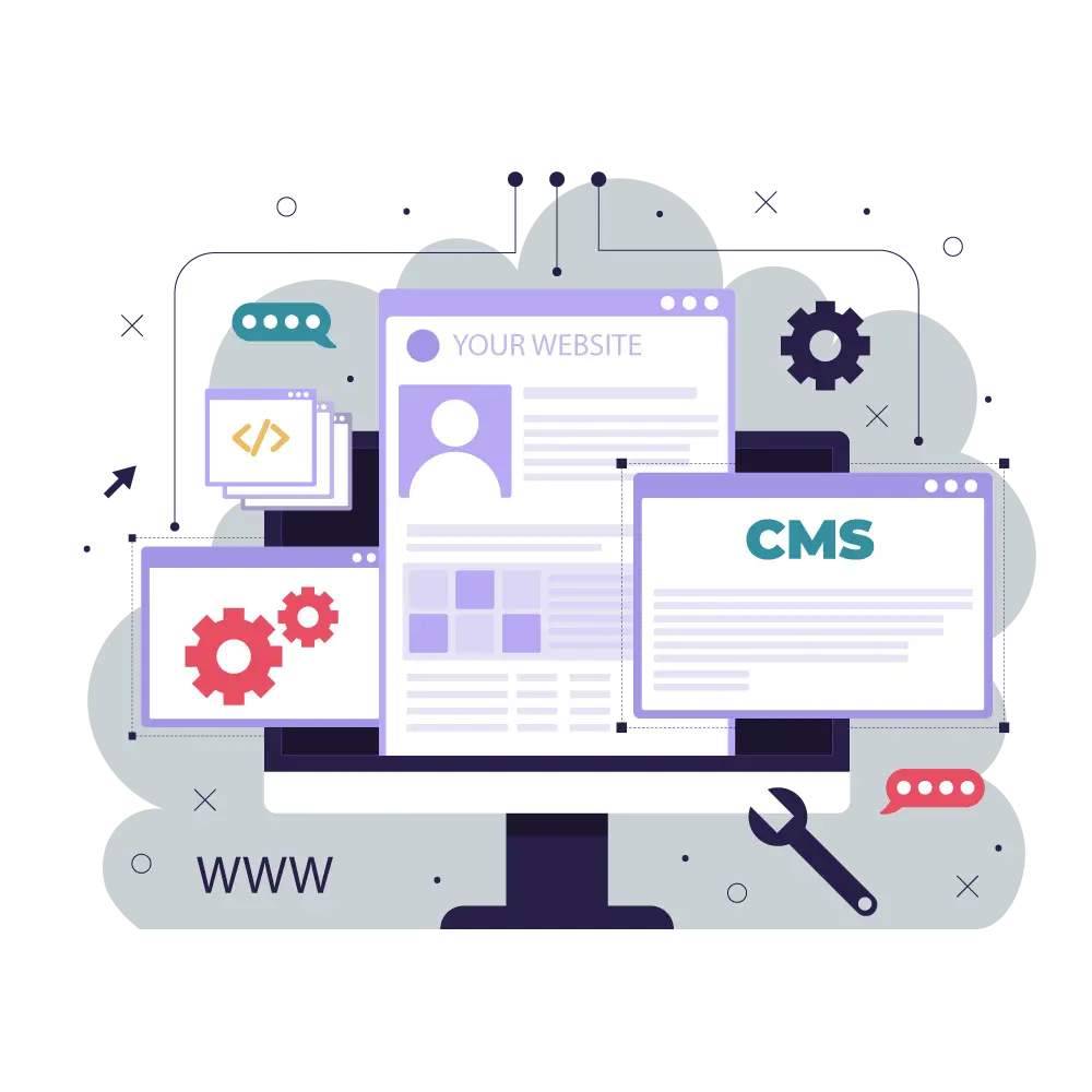 Team discussing CMS solutions and digital content management strategy