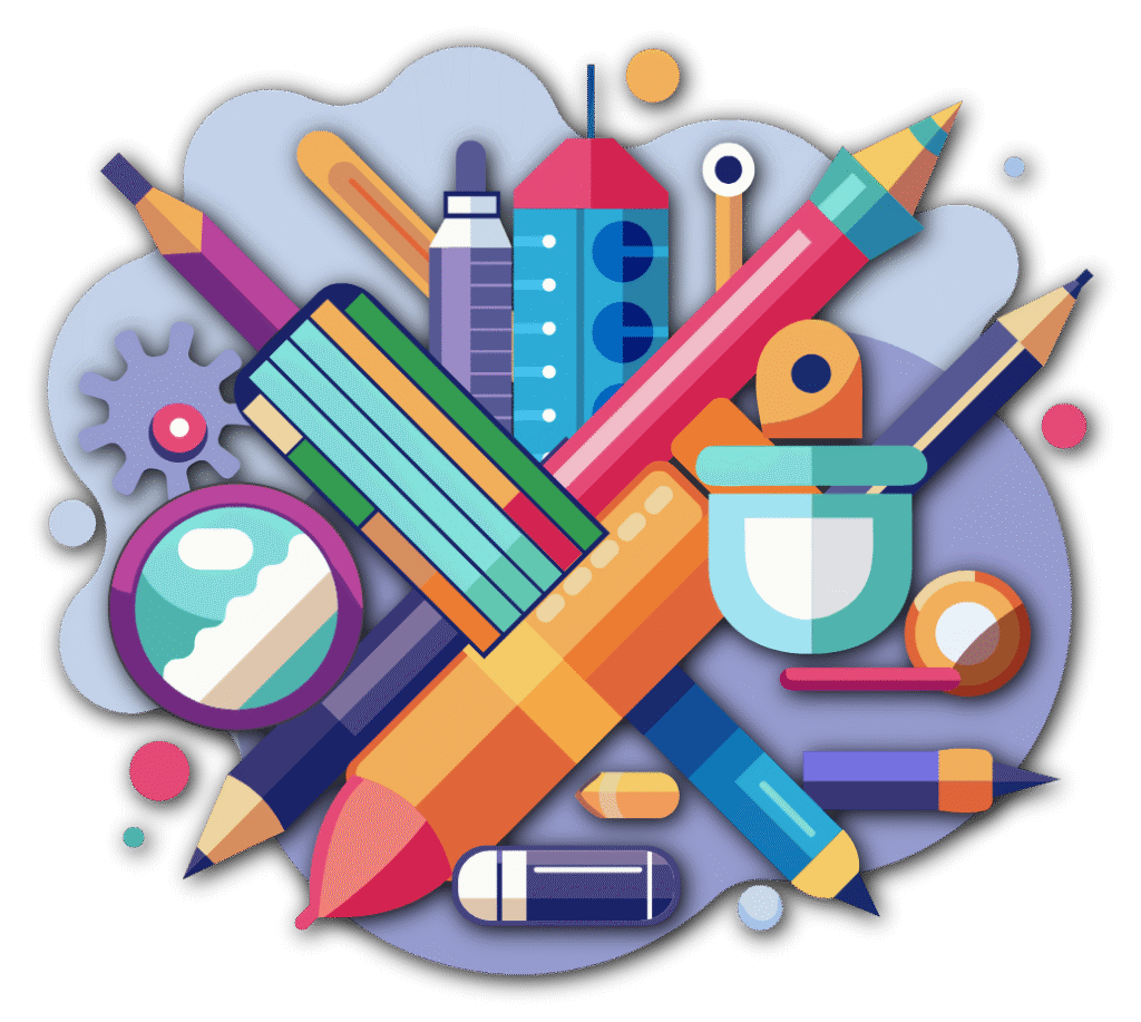 Graphic design process from concept to final artwork