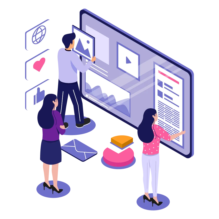 Flowchart showing UI/UX design and software development lifecycle stages